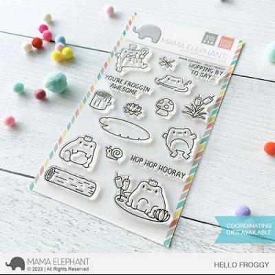 Mama Elephant Clear Stamps - Hello Froggy